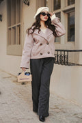 Manteau cachemire avec cache-col