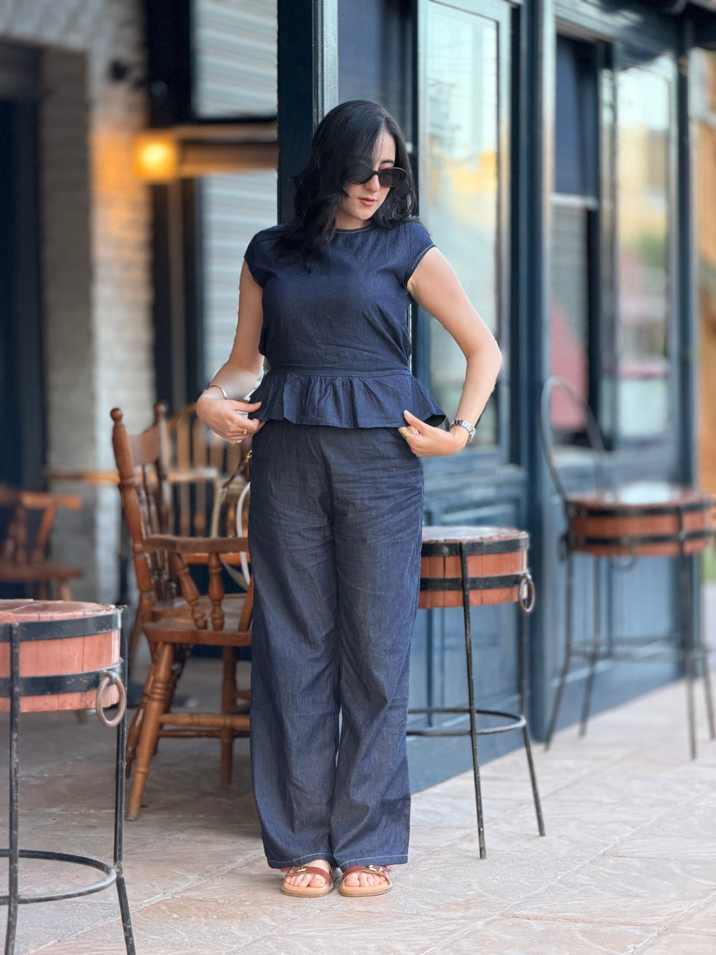 The denim set