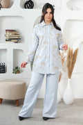 Embroidered Linen Set
