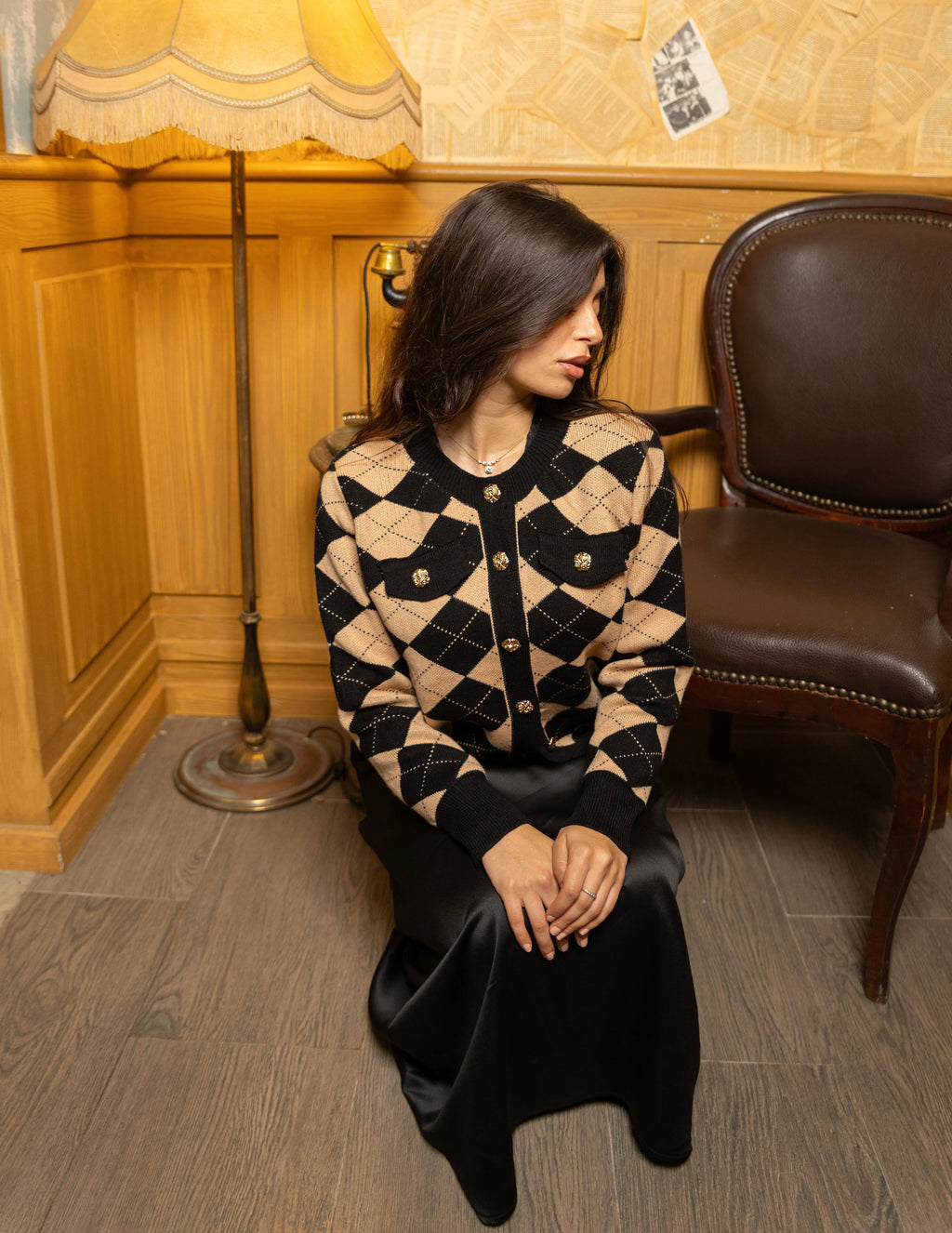 Cardigan jaquard