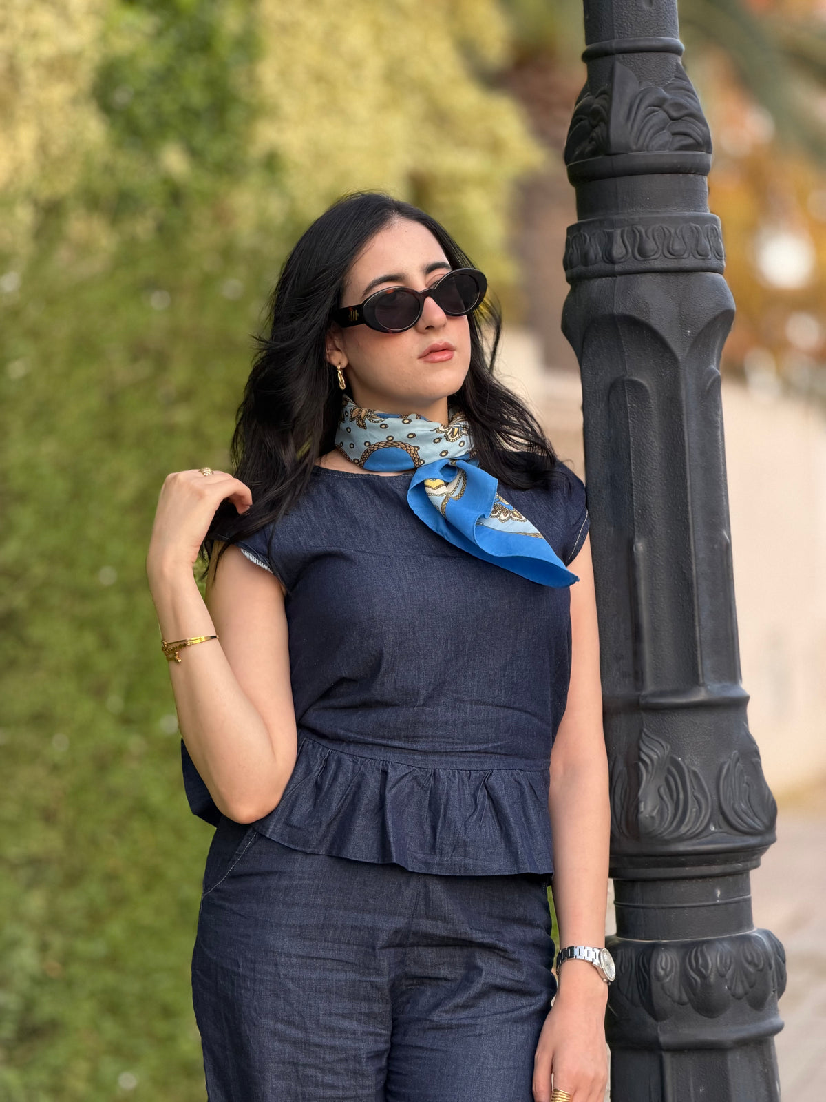 The denim set