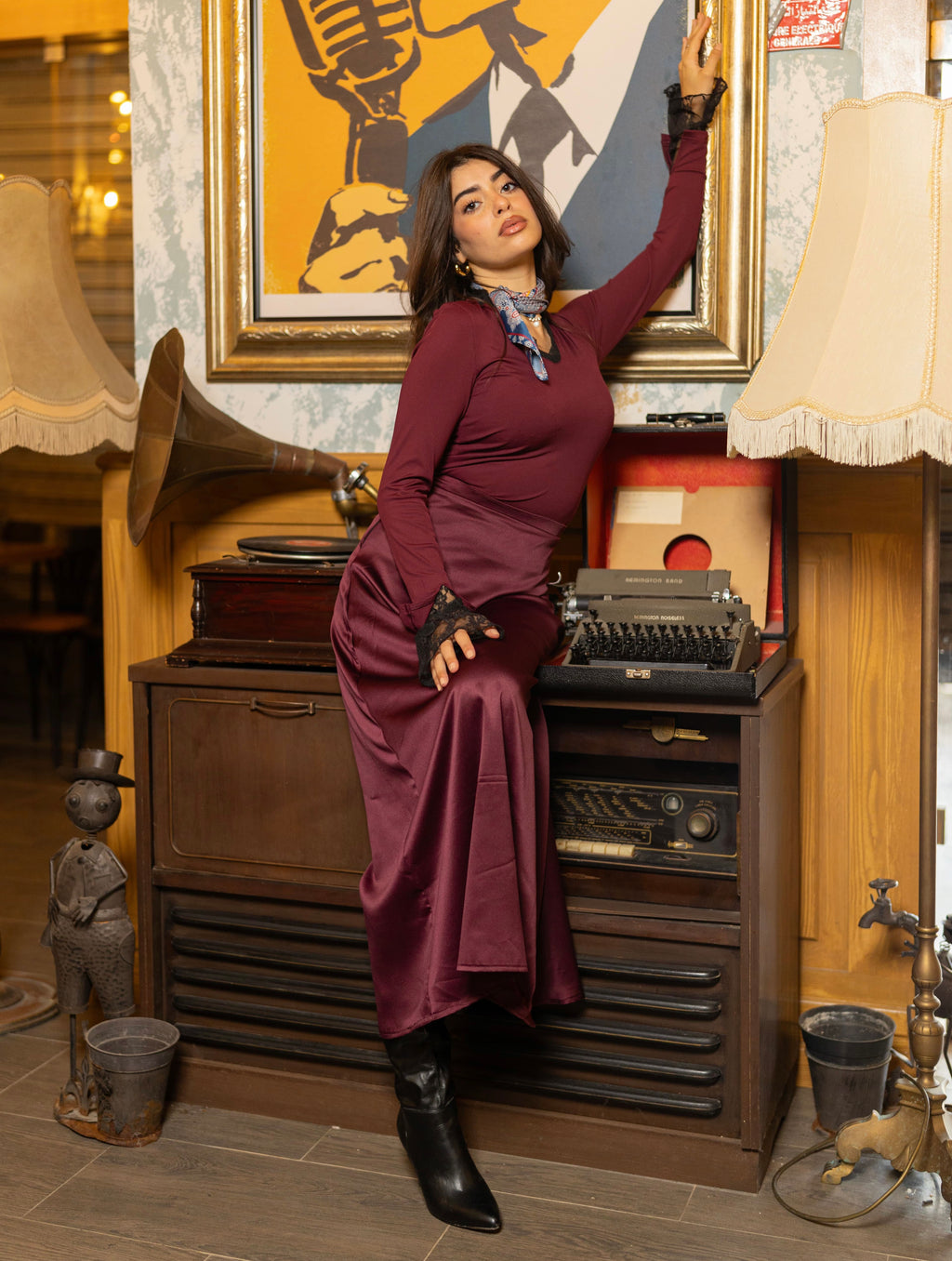 Jupe en satin